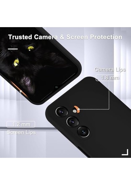 Galaxy A16 Silikon Kılıf | Tam Koruma, Darbeye Dayanıklı | Ekran Koruyucu Dahil | Yumuşak, Çizilmeyi Önleyen Mikrofiber Iç Kaplama (Siyah, Galaxy A16) fiyatları