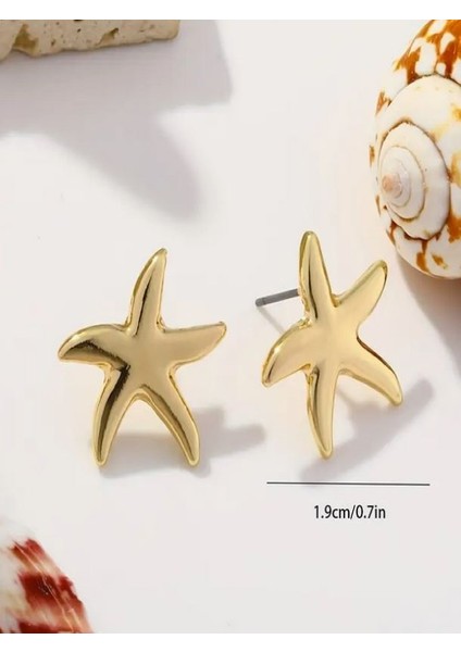 Altın Rengi Denizyıldızı Küpe fırsatları