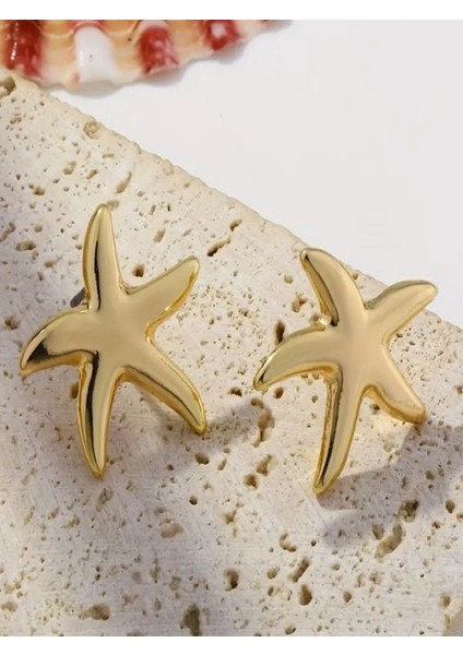 Altın Rengi Denizyıldızı Küpe indirimleri