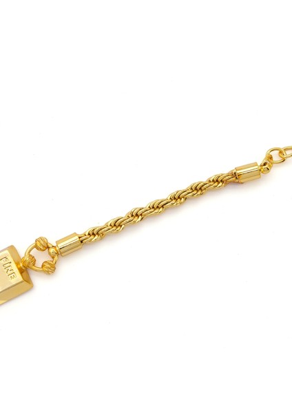 İmitasyon Altın Kaplama Burgu Desenli Külçe Bileklik BLK-1155 fırsatları