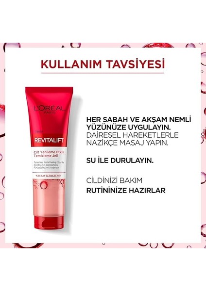 Parıs Revitalift Cilt Yenileme Etkili Temizleme Jeli 150ML - Glikolik Asit indirimleri