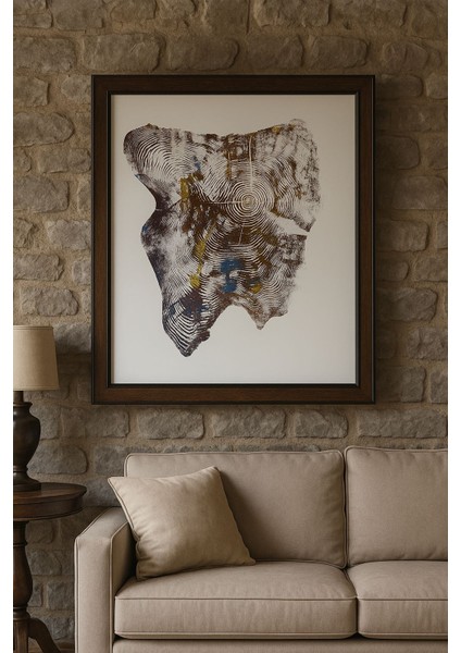 Ağaç Yaş Halkası Baskı Çalışması Poster Tablo Resim Sanat modelleri