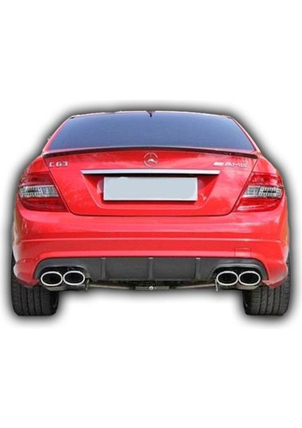Mercedes W204 (C63-C180-C200-C250) Difüzör 2007-2011 Parlak Siyh