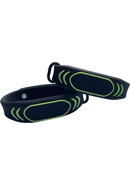 125 Khz Rfıd Yazılabilir T5577 Yeniden Yazılabilir Silikon Siyah Bileklik (2'li Paket) modelleri