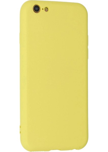 iPhone 6 Plus Kılıf Nano Içi Kadife Silikon - Sarı (K95) modelleri