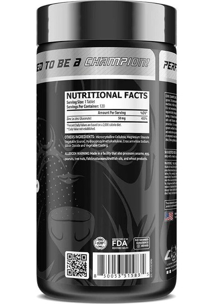 Zinc Çinko 50 Mg 120 Tablet - By Kai Greene modelleri