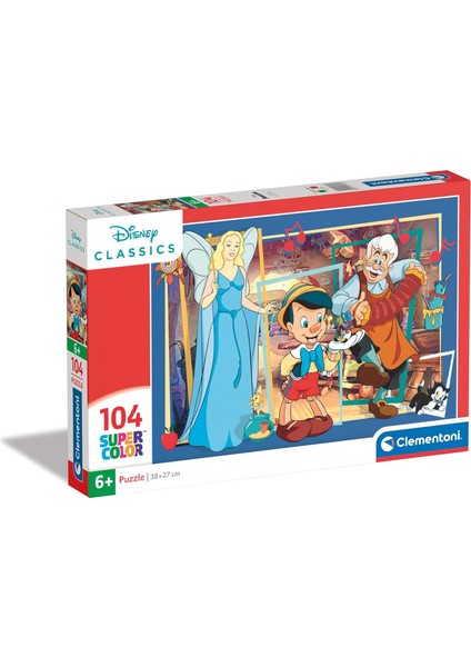 - 104 Parça Puzzle - Pinocchio