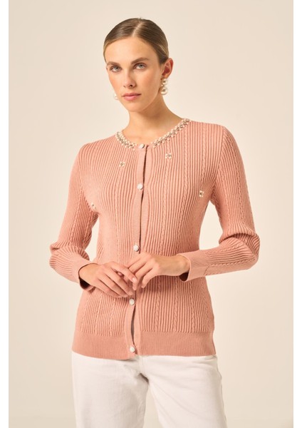 Inci ve Beyoğlu Detaylı Hırka Pudra 25090 modelleri