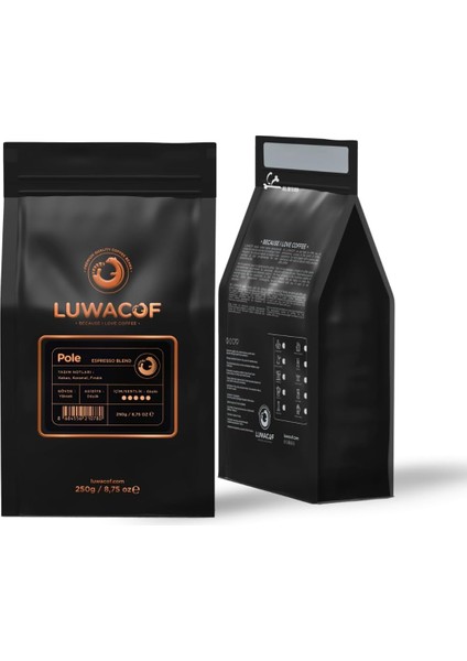Luwacof Pole Espresso Blend Kahve (Çekirdek) 250 gr fiyatları