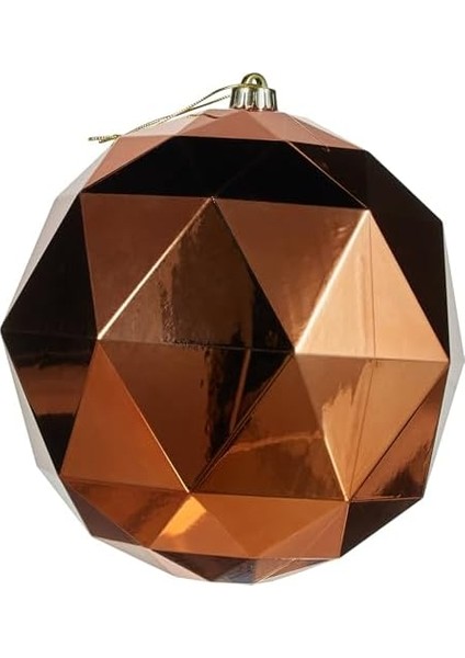 Flora Bakır Rengi Prizma Top Süs (Yılbaşı) 25 cm fiyatları