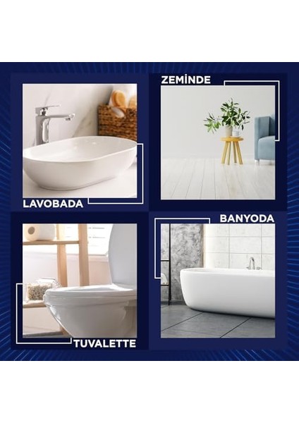 Domestos Yoğun Kıvamlı Çamaşır Suyu Dağ Esintisi 750 ml X4