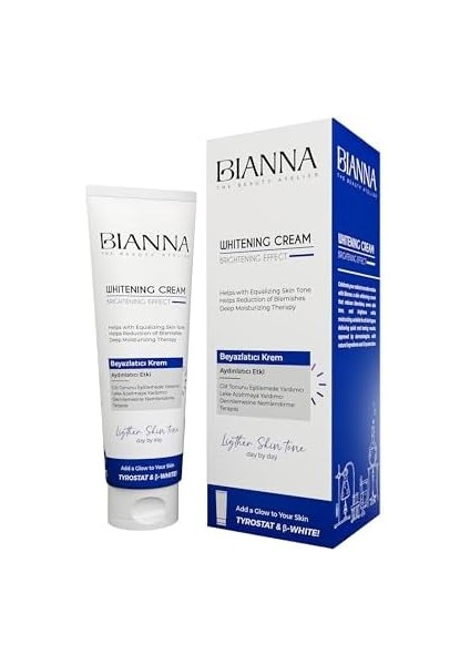 Bianna Beyazlatıcı Whitening Krem - Aydınlatıcı ve Cilt Tonu Eşitleyici 100 ml