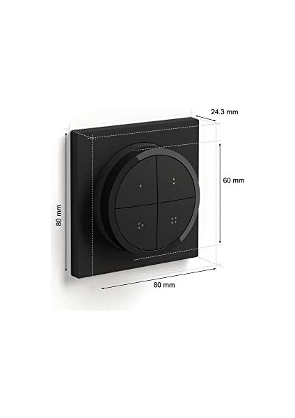 Hue Tap Dial Switch Döner Anahtar, Siyah, Hue Uygulaması ile Kişiselleştirilebilir, Aksesuarlar fiyatları