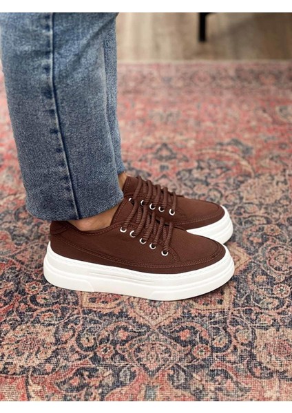 Nava Kalın Taban Kahverengi Kadın Spor Ayakkabı indirimleri