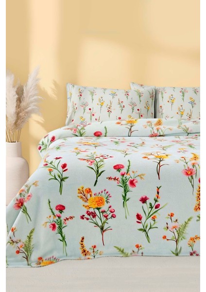 Begonvil Çift Kişilik Peluş Battaniye