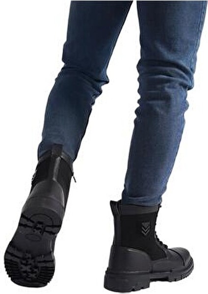 Bağcıklı Fermuarlı Erkek Postal Bot SİYAH