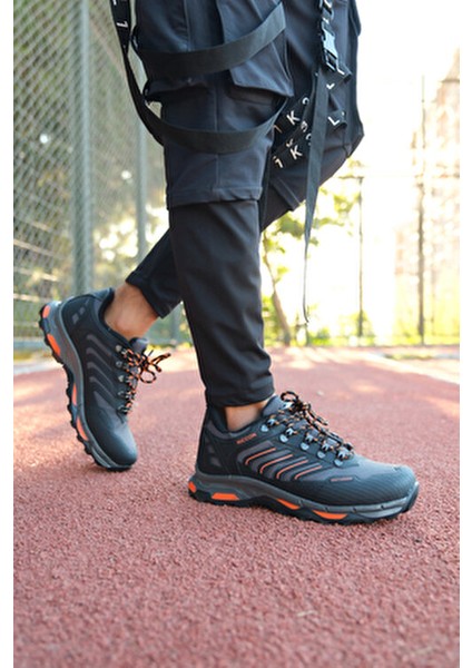3D Rubber Trekking Ayakkabı Düz Topuklu Koku Yapmayan Malzeme