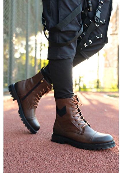 Erkek Bot Taba Cilt Kışlık Su Geçirmez ve Rahat Taban Özellikleriyle