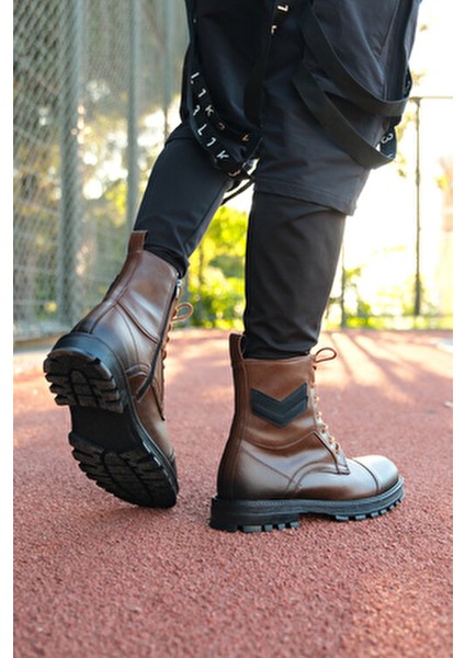 Erkek Bot Taba Cilt Kışlık Su Geçirmez ve Rahat Taban Özellikleriyle