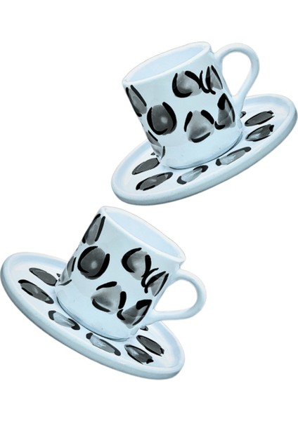El Yapımı 2 Kişilik Lüks Kahve Fincanı Hediye Seti – Zarif Zebra Desenli,şık Tasarım modelleri