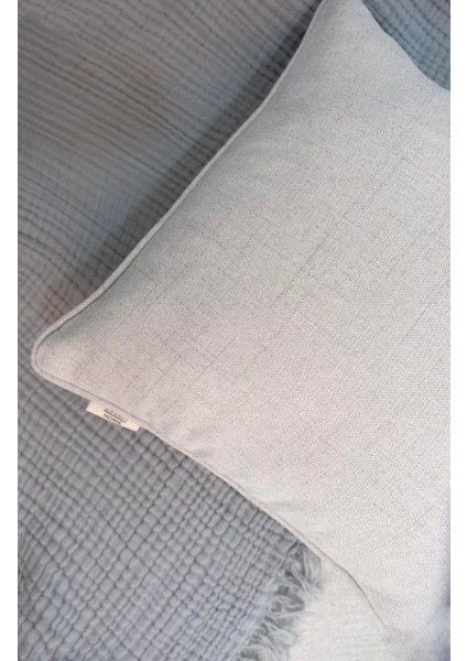 Kırçıllı Krem Kırlent Kılıfı Dekoratif Bohem Soft Koltuk Sırt Yastık Hediyelik Yılbaşı 45x45 indirimleri