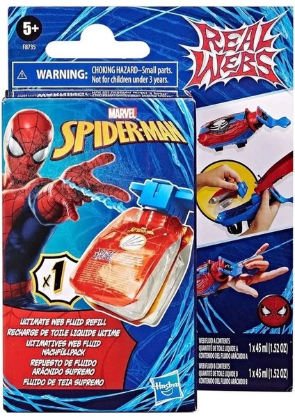 F8735 Spider-Man Ağ ve Su Fırlatıcı Yedek Paket +3 Yaş modelleri