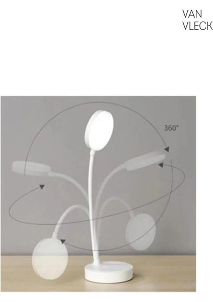 Dokunmatik Şarjlı Masa Lambası – Esnek Başlıklı, 3 Kademeli Parlaklık Ayarlı LED Işık indirimleri