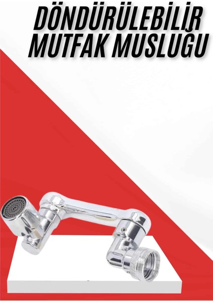Her Yere Dönebilen Tasarruflu Mutfak Musluk Başlığı Ucu Musluk Ucu Oynar Başlıklı