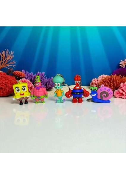 Süngerbob ve Arkadaşları Anahtarlık Seti (5’li)
