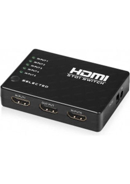 Dk Hd SW4X1 Full Hd 4 Giriş 1 Çıkışlı Uzaktan Kumandalı HDMI Switch (Seçici)