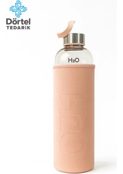 H2O Deri Kılıflı Cam Matara 1000 ml fiyatları