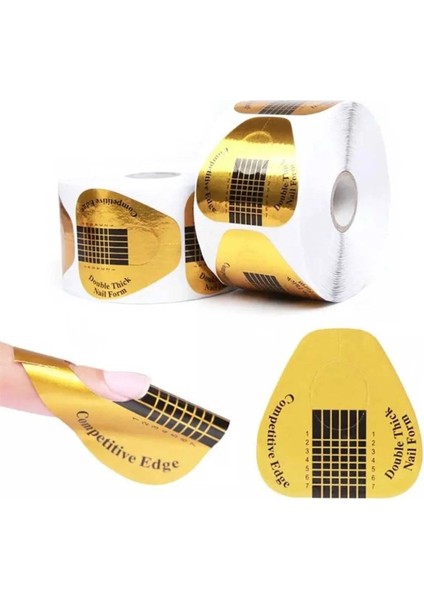 Kağıt Şablon Sarı - Tırnak Şablonu 500'LÜ