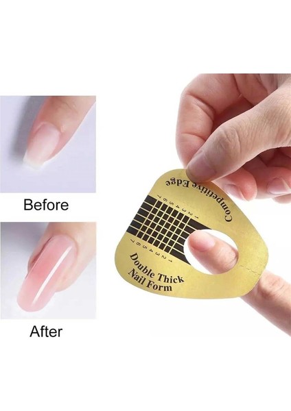 Kağıt Şablon Sarı - Tırnak Şablonu 500'LÜ modelleri