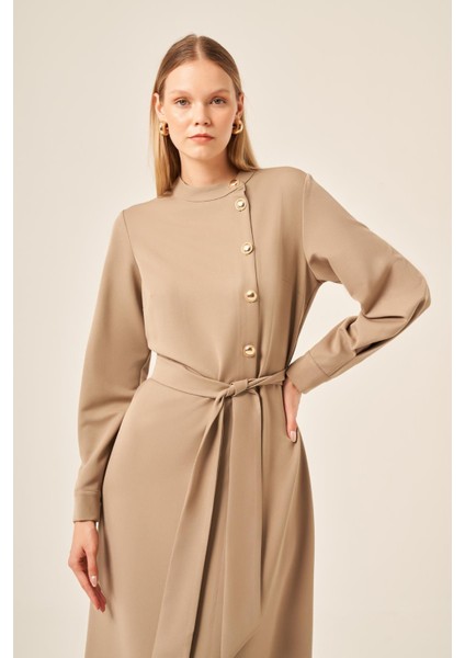 Kadın Zeus Elbise Beige 31206 modelleri