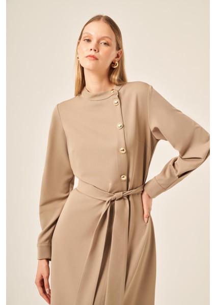 Kadın Zeus Elbise Beige 31206 fırsatları