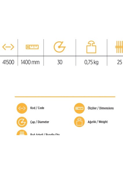 Yks 41500 Tırmık Sapı 140 cm fiyatları