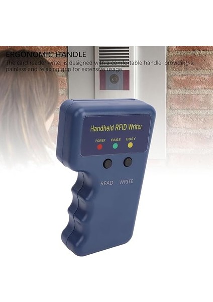 Rfıd Okuyucu Yazıcı, El Tipi 125KHZ Kart Fotokopi Makinesi, 5 Adet T5577 Anahtarlık ve 5 Adet T5577 Kartlı Anahtarlık Fotokopi Makinesi, Yazma T5577, EM4305, CET5200, SIC7888, 8268 fırsatları