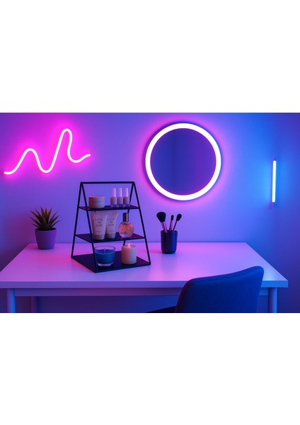 Metal Makyaj Organizeri, Metal Raf, Makyaj ve Kozmetik Düzenleyici, Metal Organizer