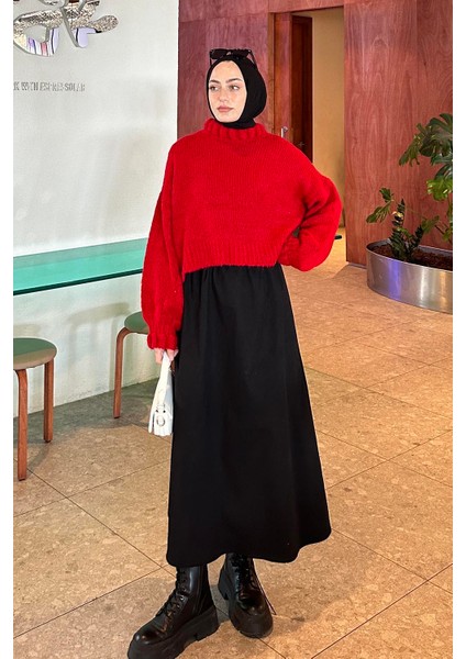 Crop Kazak Kırmızı