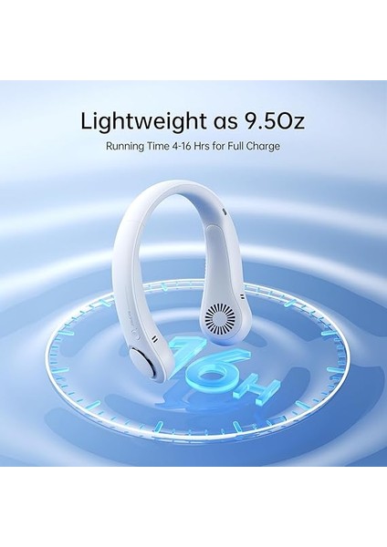 Taşınabilir Boyun Vantilatörü, Eller Serbest Kanatsız, 5 Hız, 4000 Mah Pille Çalışan Giyilebilir Kişisel Vantilatör, Döndürülebilir, Şarj Edilebilir, Kadınlar Için Hediye, Erkek, Gri fırsatları