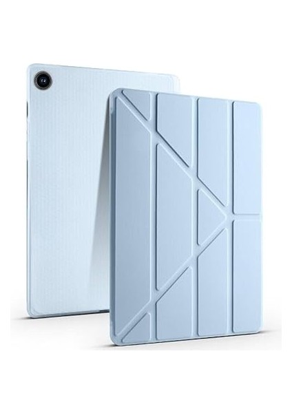 Galaxy Tab S6 Lite 2024 P610 P617 P620 10.4 Kalem Bölmeli, Smart Cover, Stand Özellikli, Pu Deri Koruyucu Kılıf (S Pen Uyumlu) (Açık Mavi) fiyatları