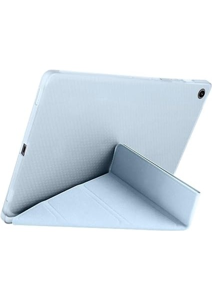 Galaxy Tab S6 Lite 2024 P610 P617 P620 10.4 Kalem Bölmeli, Smart Cover, Stand Özellikli, Pu Deri Koruyucu Kılıf (S Pen Uyumlu) (Açık Mavi) fırsatları