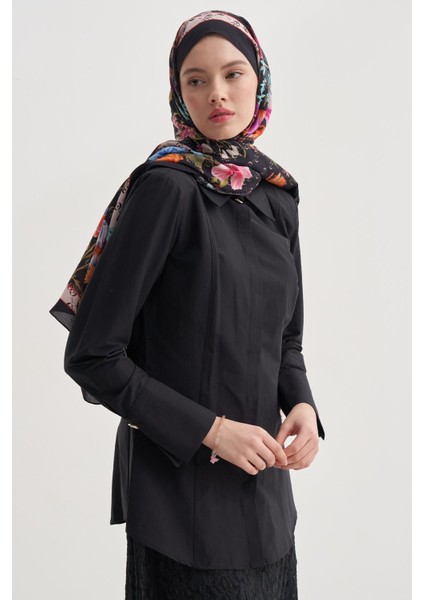 C Siyah Monogram Floş Şal fiyatları