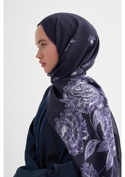 Floriva Monogram Floş Şal Koyu Mor modelleri