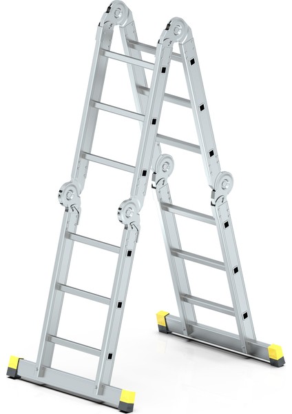 - Skypratix Fonksiyonel Alüminyum Katlanır Merdiven 4x3