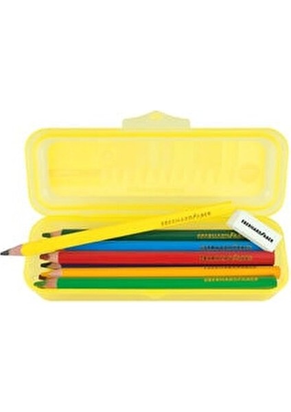 Jumbo Üçgen Kuruboya Seti 10+2 Parça Renkli Plastik Kutuda Çocuklar İçin fiyatları