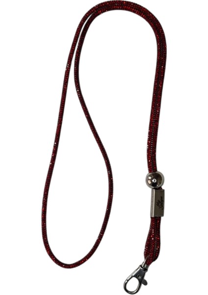 KIRMIZI TAŞLI TELEFON BOYUN ASKISI TÜM KILIFLARA UYUMLU