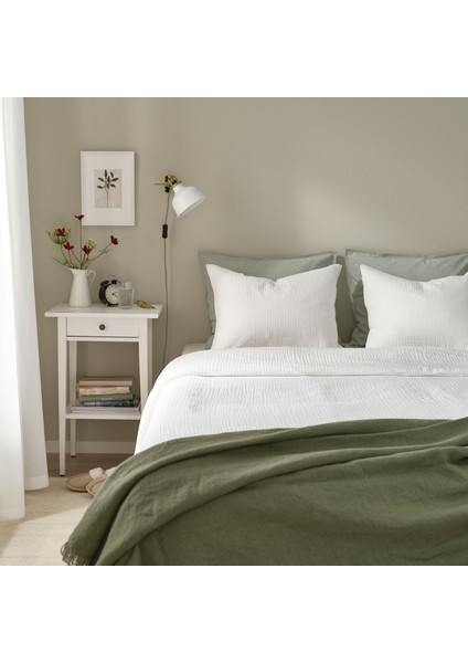 Tek kişilik nevresim seti, beyaz, 150x200/50x60 cm modelleri