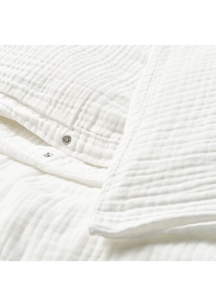 Tek kişilik nevresim seti, beyaz, 150x200/50x60 cm fırsatları