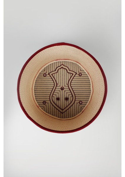 Namaz Sarığı - Yeşil Kumaş - Bordo Takke - Düz Sarım - Nâli Şerif - 7 Metre indirimleri